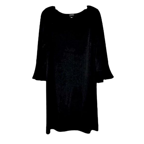 ANN TAYLOR Black Bell Sleeve Dress Size 8 - Picture 1 of 3